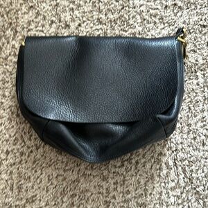 Black fossil cross body never used